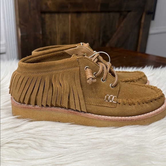 Sperry x Rebecca Minkoff Brown Fringe Chukka Boots - Picture 2 of 12